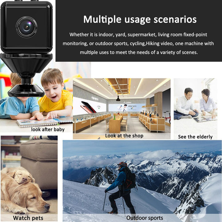 Skanto | Mini HD Bevegelsesdeteksjon Wifi Kamera
