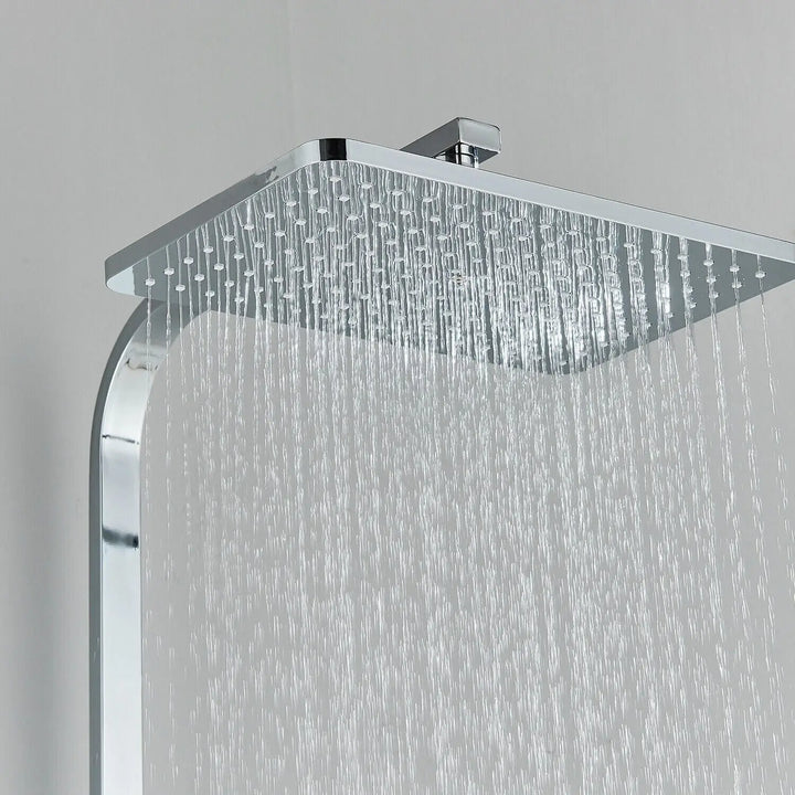 Skanto | RainFlow Luxe Regn Dusjsett – justerbar messinglyd dusjarmatur med 4 funksjoner