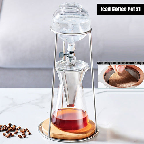 Skanto | Vintage Art Brew Glass Gjenbrukbar Drypp Kaffe Kanne