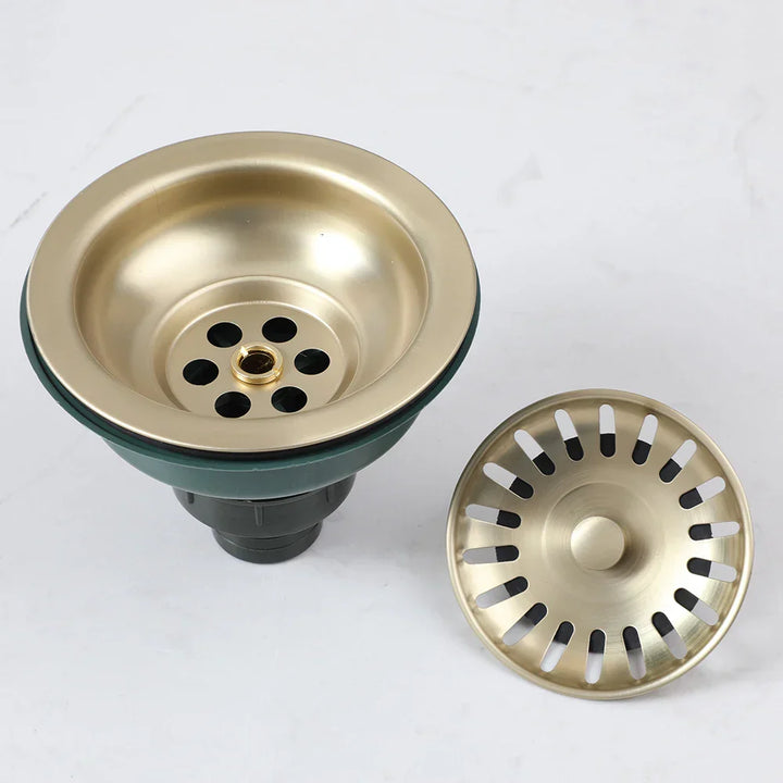 AquaGuard Rustfritt Stål Vaskestrainer med Luktfilter – Pop-Up Stopper & Anti-Blocking Kurv Skanto