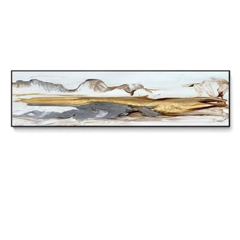 Modern Abstract Wide Format Wall Art Fine Art Canvas Print Pictures for Living Room Over Sofa Art for Bedroom Over Bed | Skanto