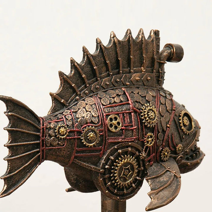 Skanto | Steampunk Mekanisk Blackfish Figurine