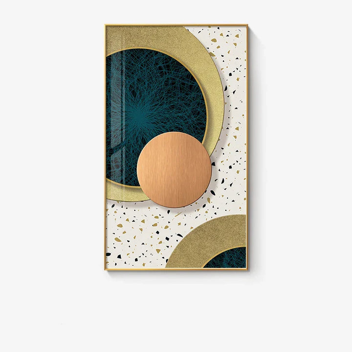 Modern Abstract Geometric Circles Wall Art Fine Art Canvas Prints Pictures for Luxury Living Room Dining Room Hotel Bedroom Home Office Art Decor | Skanto