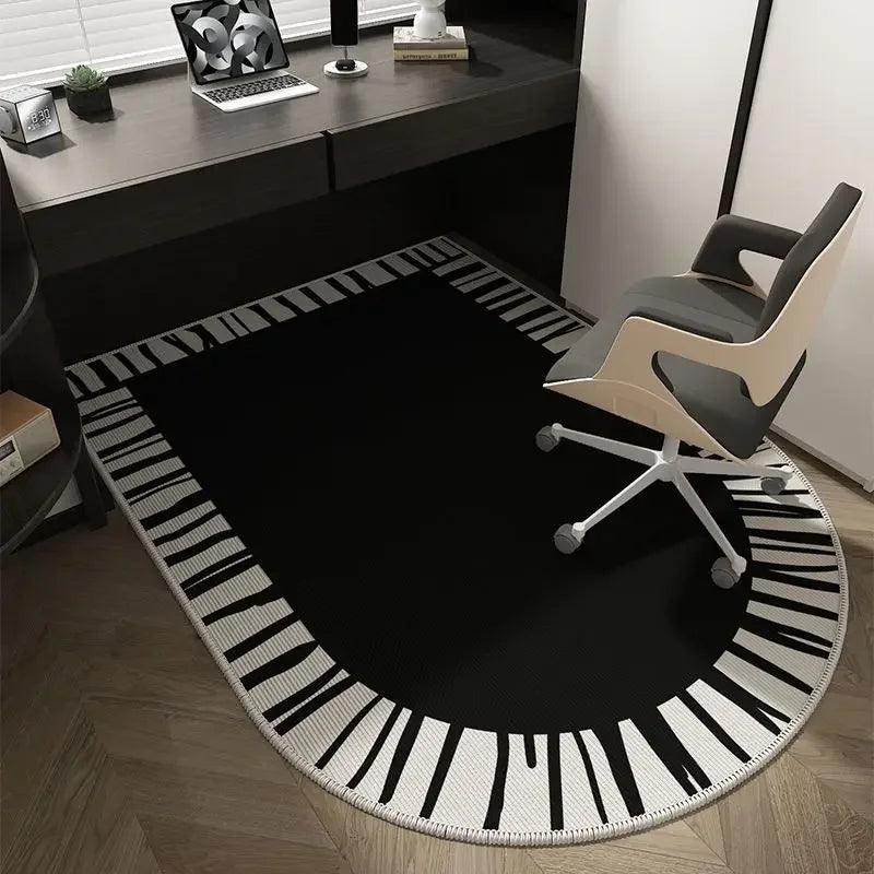 Skanto | Winnie Geometrisk Kontorstolmatte – Myk Vaskbar Non-Slip Design