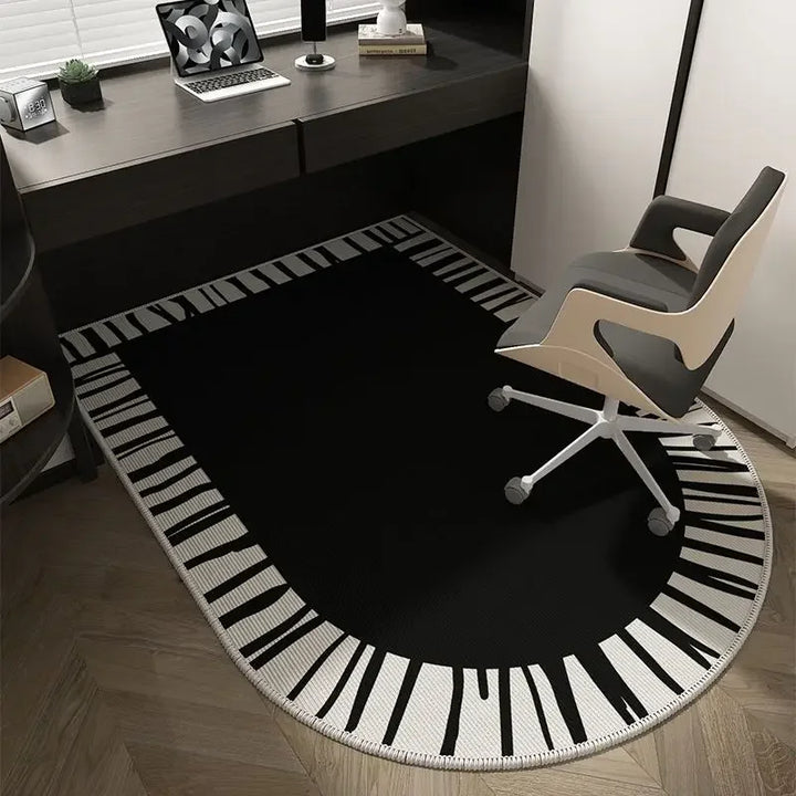 Skanto | Winnie Geometrisk Kontorstolmatte – Myk Vaskbar Non-Slip Design