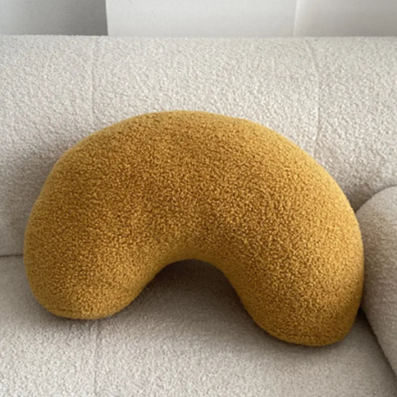 Nordic Bouclé Abstrakt Putefor – Minimalistisk Plysjpute | Skanto
