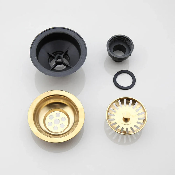 AquaGuard Rustfritt Stål Vaskestrainer med Luktfilter – Pop-Up Stopper & Anti-Blocking Kurv Skanto