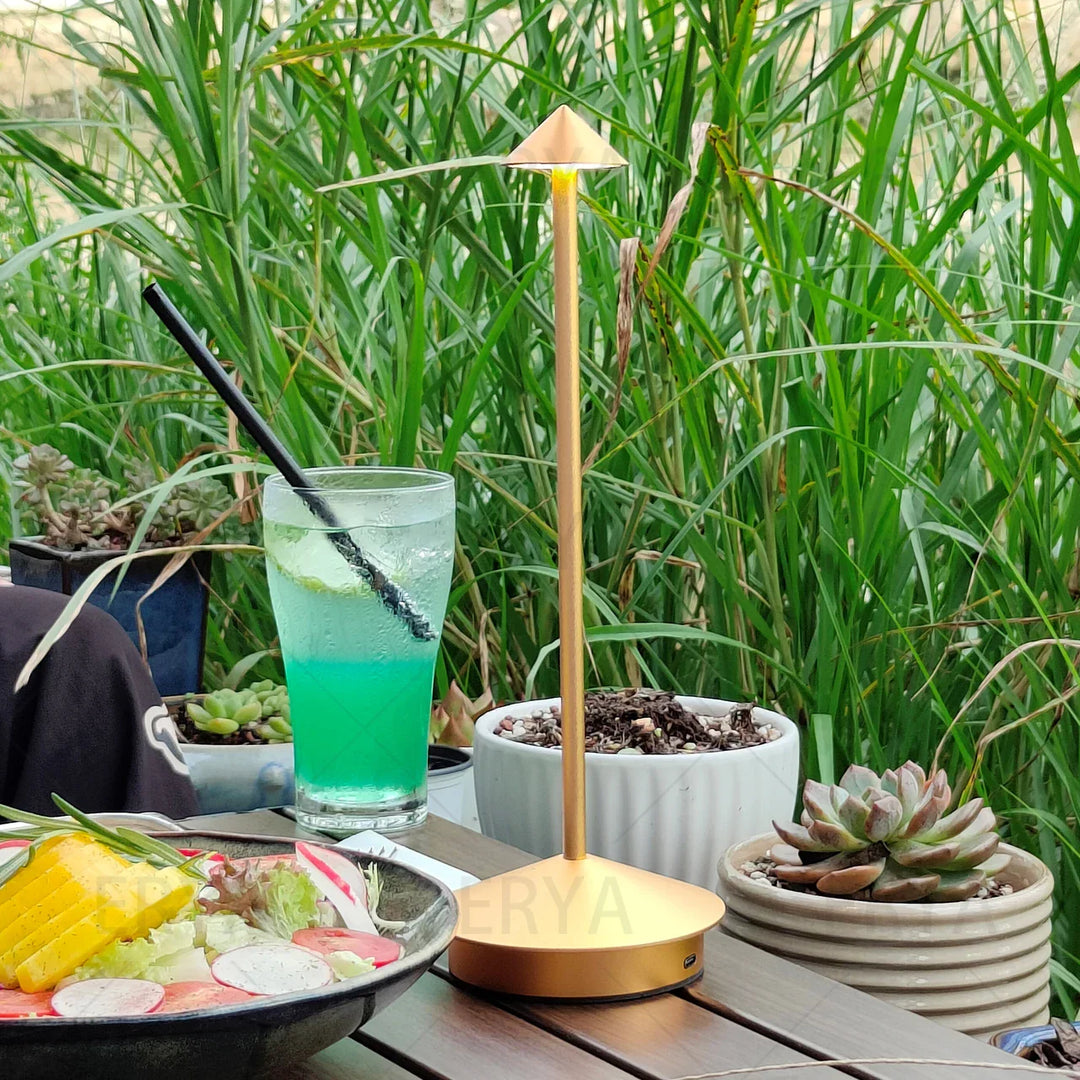 Skanto | Oppladbar Bordlampe Kreativ Spisestue Berøring Led Pina pro Bordlampe Hotell Bar Kaffe Skrivebordslampe Dekorativ Skrivebordslampe