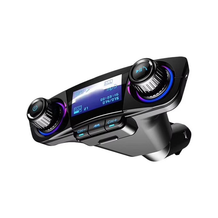 Skanto | Bluetooth 5.0 Car FM transmitter with dual USB charger and LED display