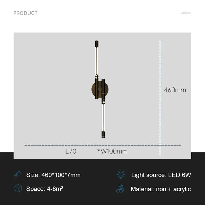 ModernLux Vegglampe – Luksuriøs LED Vegglampe for Hjemmet Skanto