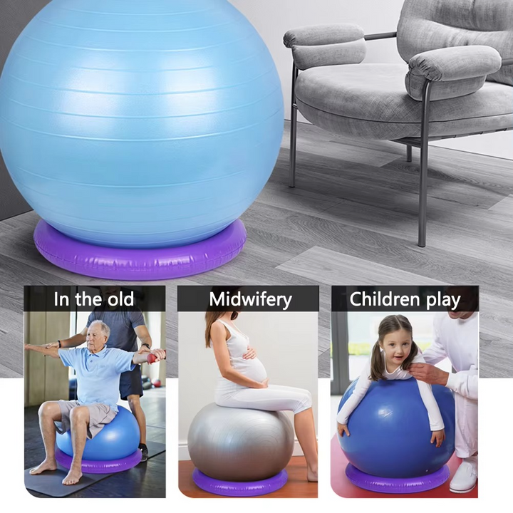 Skanto | Ikke Gli PVC Yoga Ball Base for Stabilitet og Balansetrening