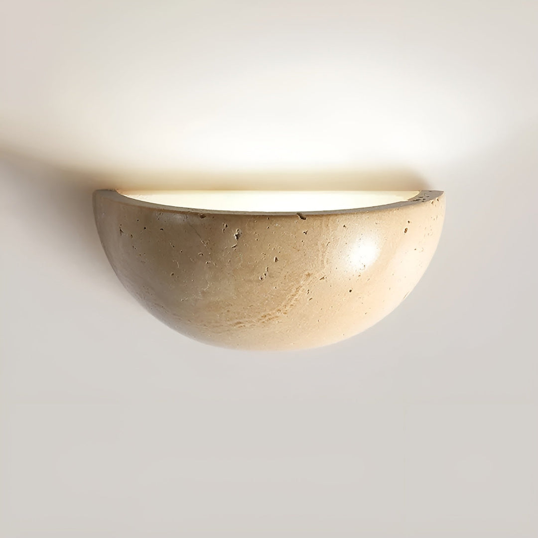 Half-Round LED Wabi-Sabi Wall Lamp - ZenGlow | Skanto