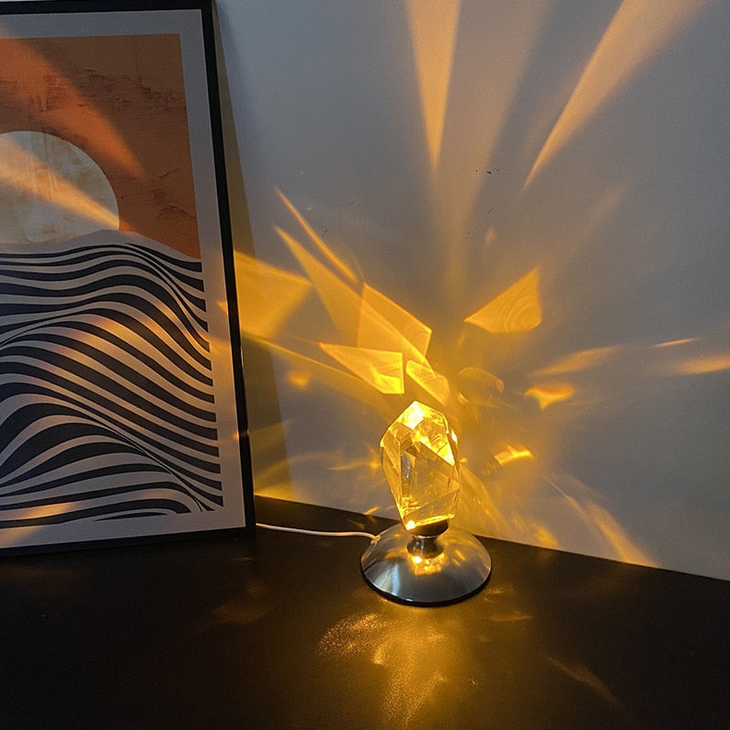 Skanto | Luksus Krystall Stein Atmosfære Lampa