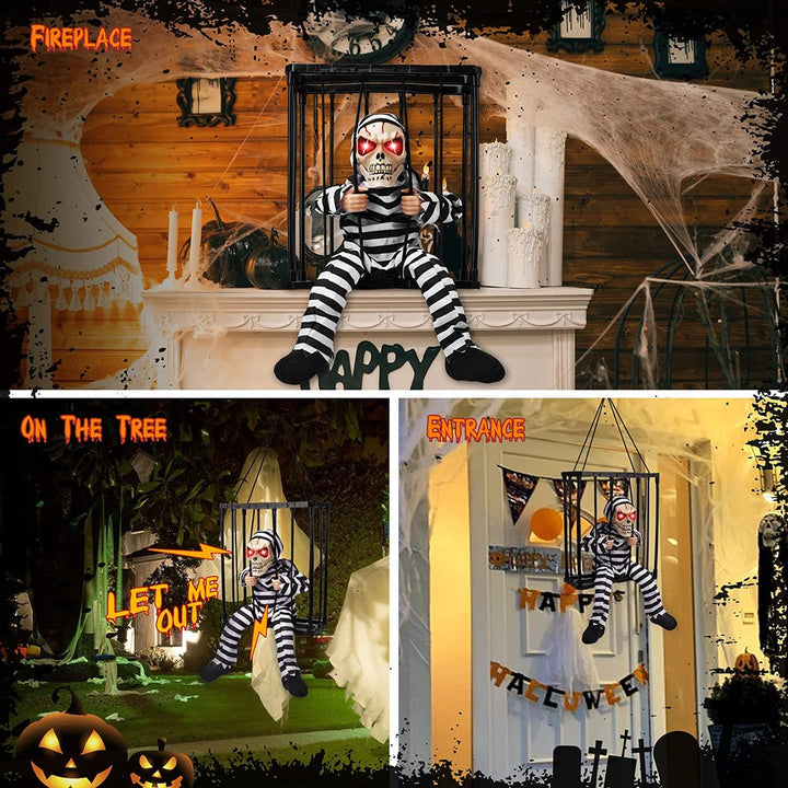 Skanto | Skummel Skjelett Fange Halloween Dekorasjon