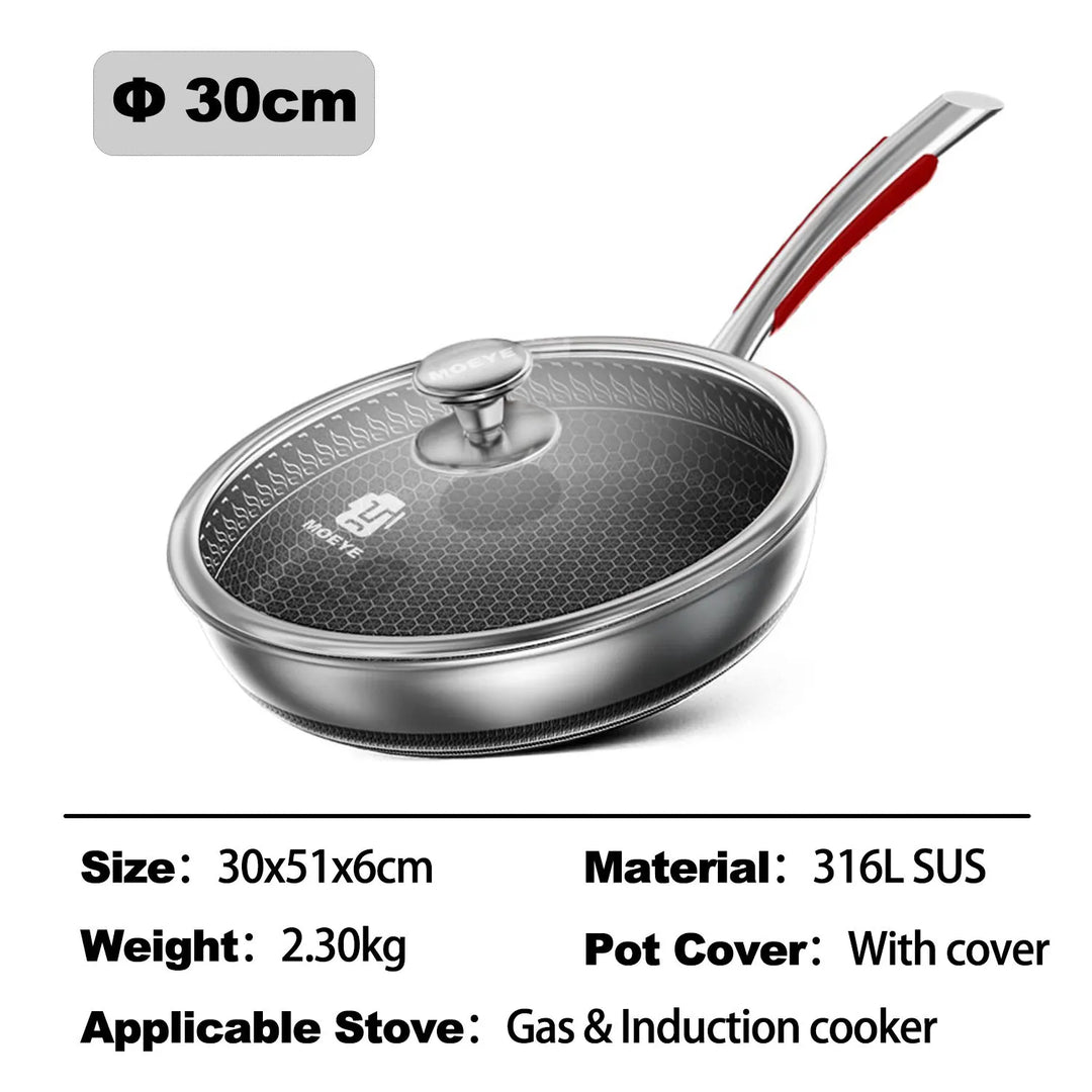 Skanto | Safe Cook Nonstick Antibakteriell Rustfritt Stål Panne