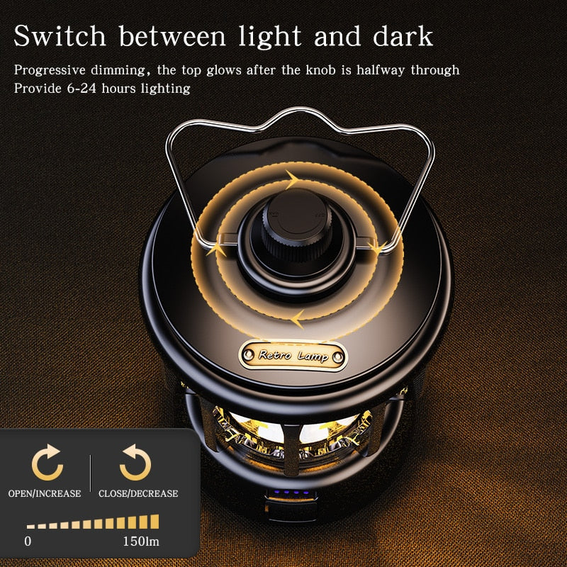 Skanto | Retro Power Bank Camping LED Lampe