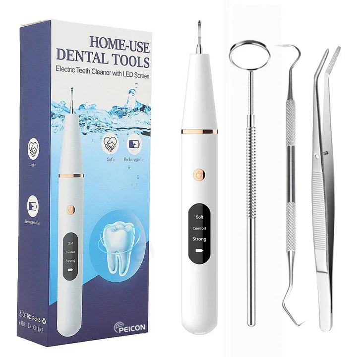 Skanto | SmilePro Ultrasonic Tannstein Rensesystem – Effektiv Plakkfjerner for Hjemmet