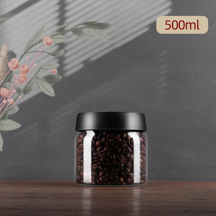 Skanto | GIANXI Vakuumforseglet Kanne, Kaffe Bønner, Glass, Lukket Beholder, Mat, Korn, Søtsaker, Ferskbevaringsbeholder, Kjøkkenutstyr