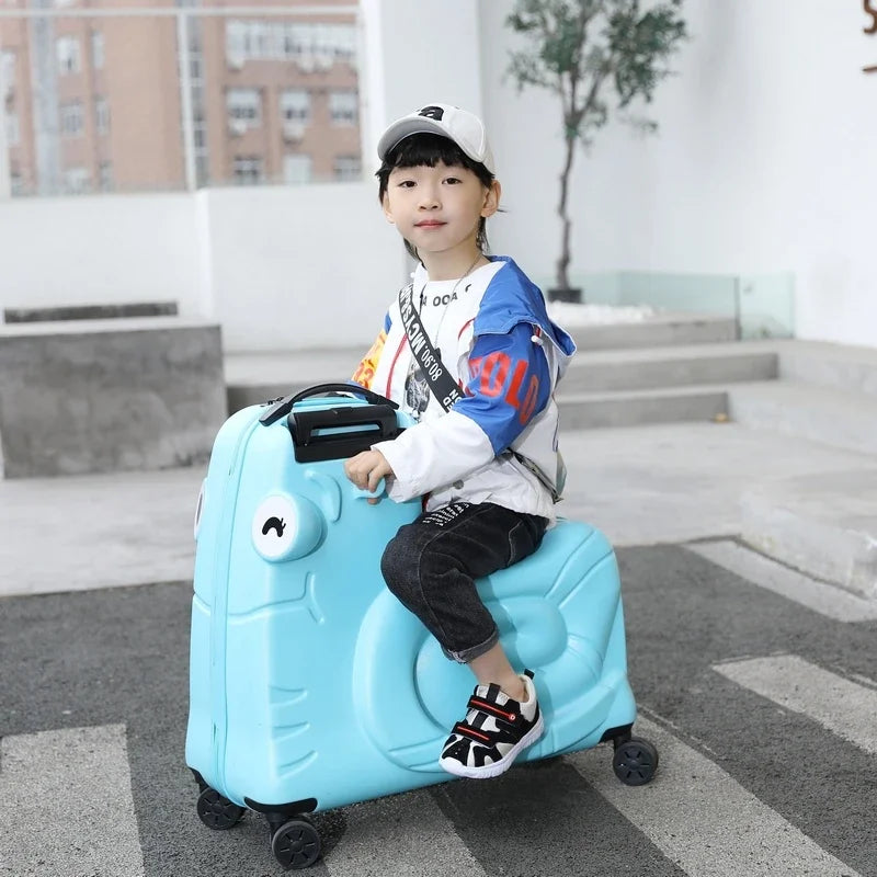 Skanto | Barnkoffert med scooterfunksjon – Napoli