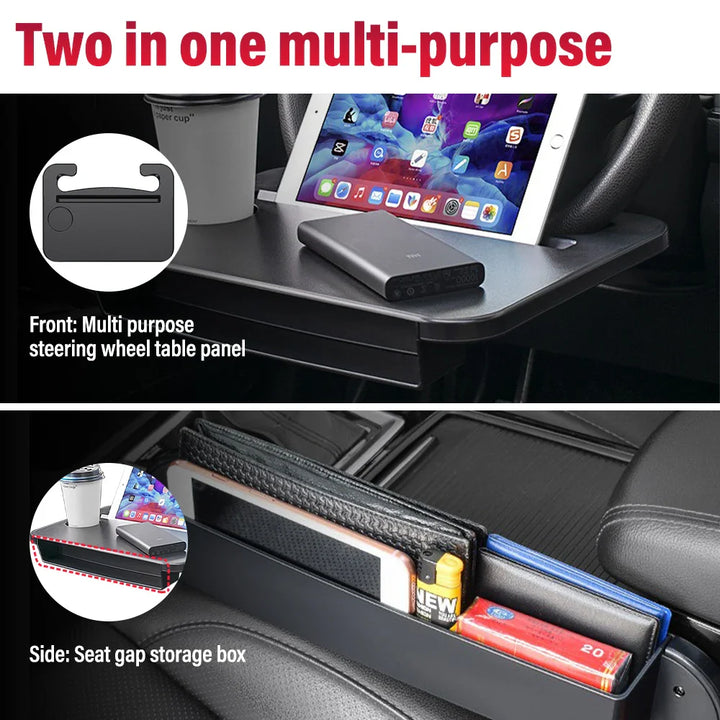 Skanto | 2 I 1 Bilstyring Spise med Sete Gap Organizer