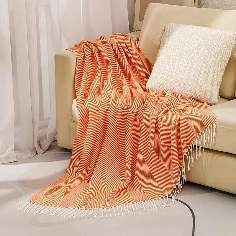 Skanto | Nordic Stripe Kaste Sofa Teppe