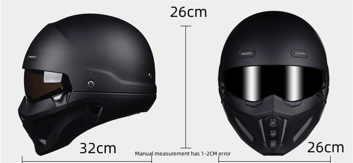 Skanto | Mystic Rider Avtakbar Full Face Hjelm