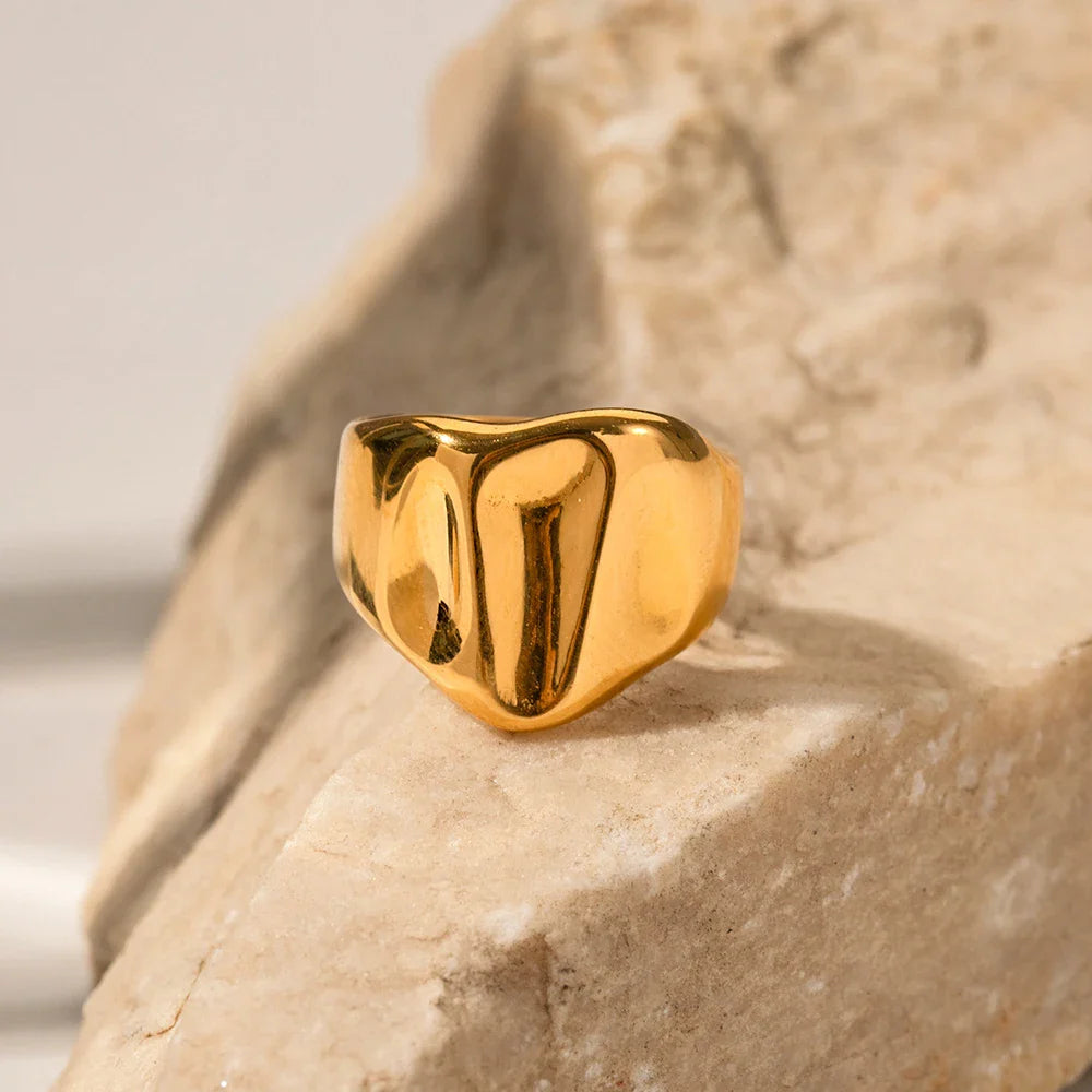 Skanto | Bred Bølge Teksturert Ring