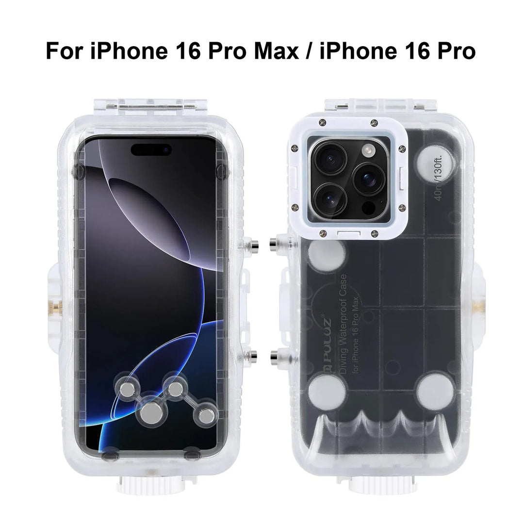 Wasserdichte Taucherhülle for iPhone med 40 m beskyttelse og touch-styring – AquaShield