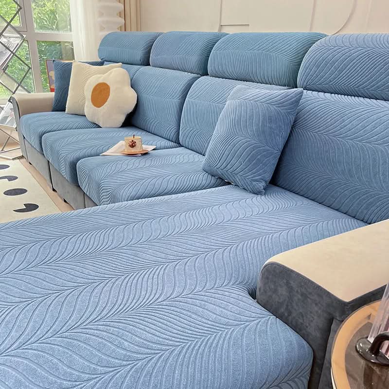 Skanto | PlushSecure - Elegant Jacquard Sofa Cover for Non-Slip Comfort