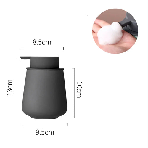 CeramiLux 300 ml Luksus Såpedispenser laget av Keramikk – for Såpe, Sjampo, Balsam eller Lotion Skanto