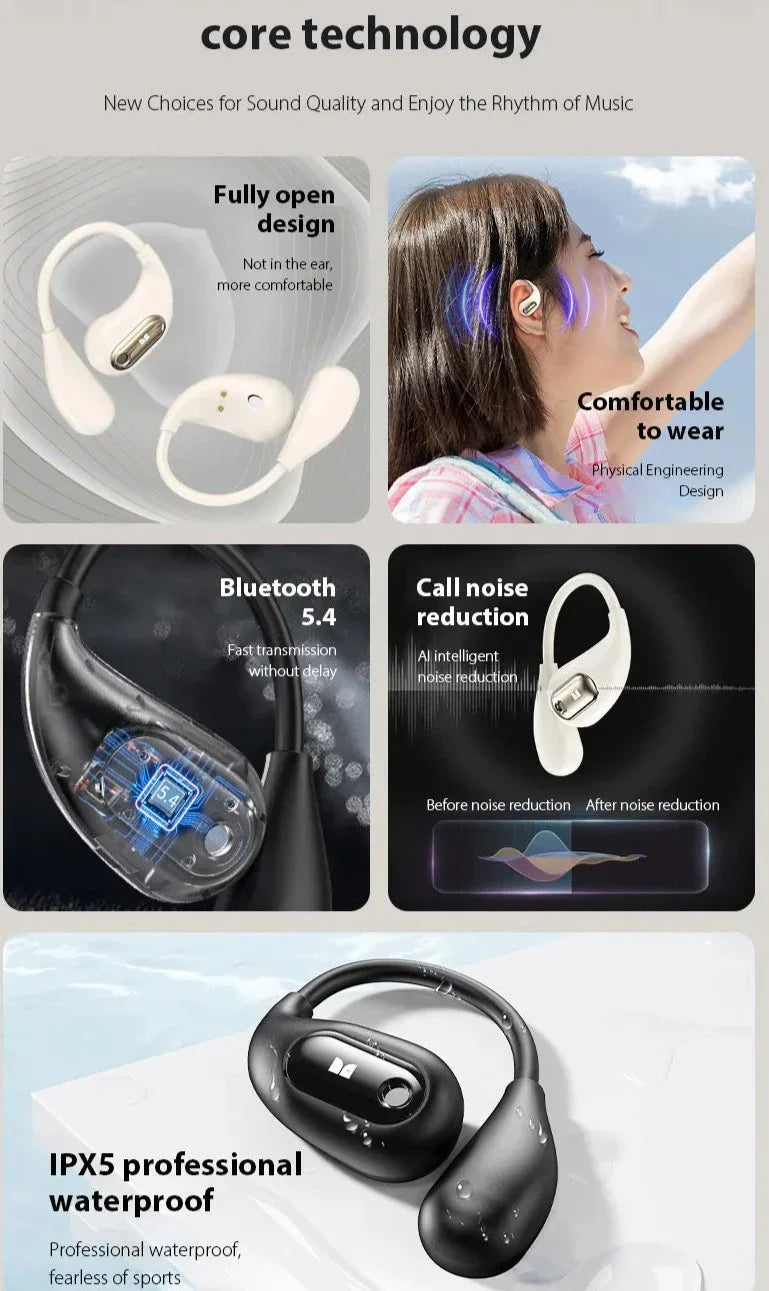 Skanto | Bone Conduction Bluetooth Touch Control Ørepropper