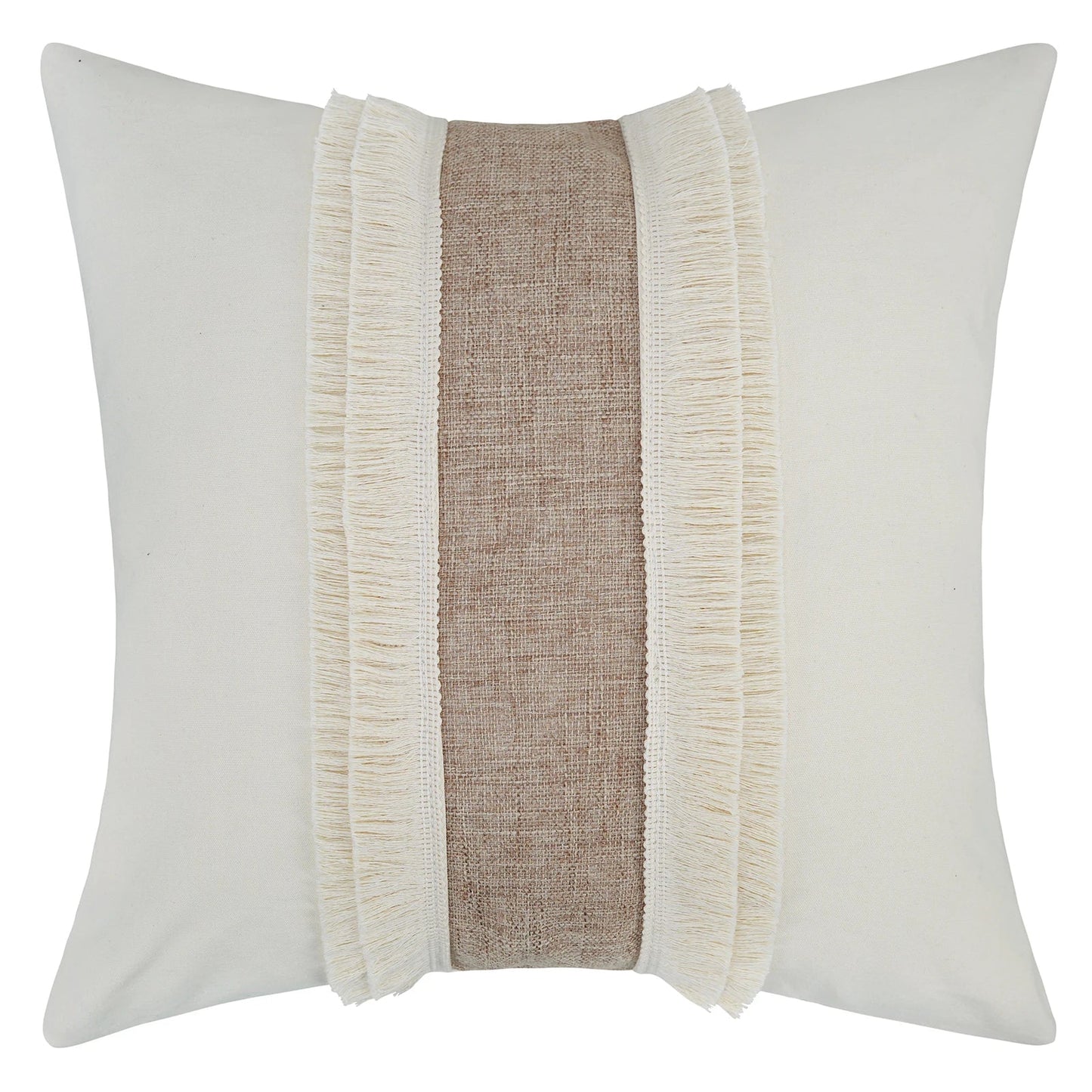 Beige Putetrekk med Geometrisk Mønster i Boho Stil – Dekorativ Sofa Putetrekk for Stue og Soverom, Koselig Hjem Deko