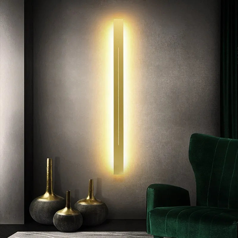 Innendørs vegglampe laget av metall og akryl for stue soverom Skanto