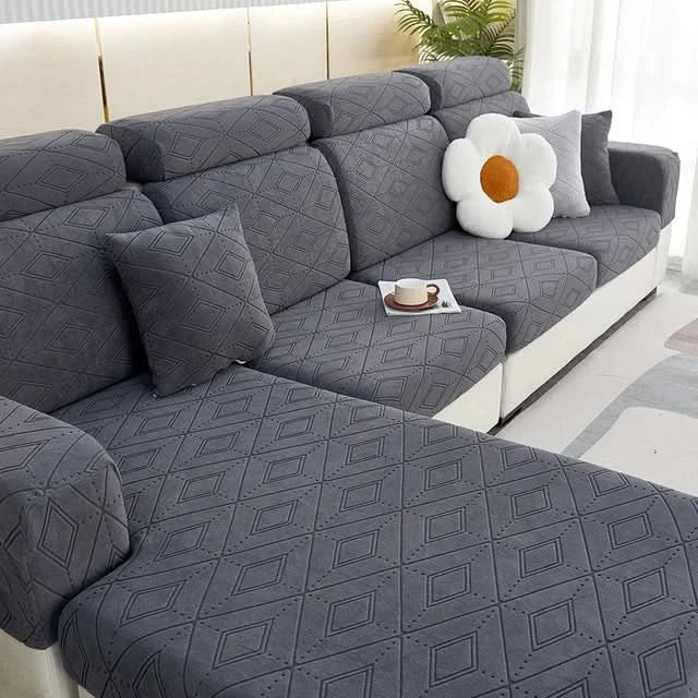 Skanto | SlipBliss - Elegant Jacquard Non-Slip Sofa Trekk