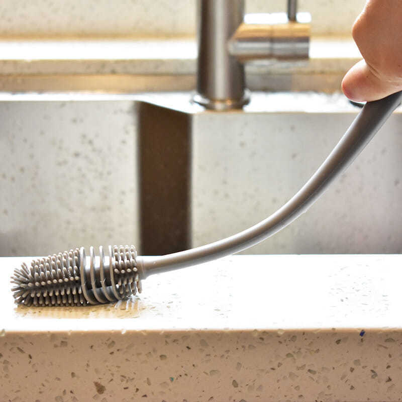 BrushMaster – Silikon oppvaskbørste for flasker og glass Skanto
