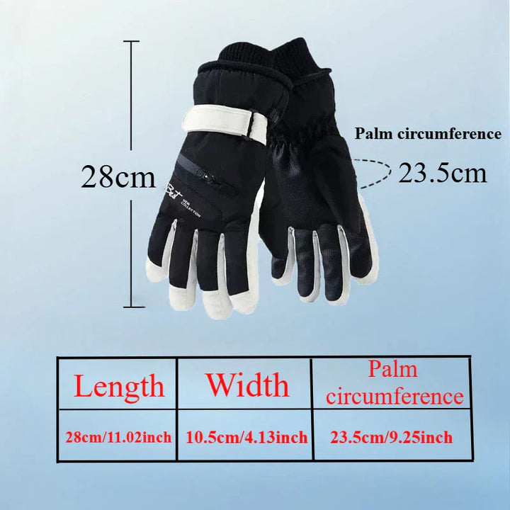 Skanto | GlacioShield Pro Hansker | Vanntette Vinterhansker | Berøringsskjerm & Antiskli | Varm Fleeceforing for Skiing, Sykling & Utendørs
