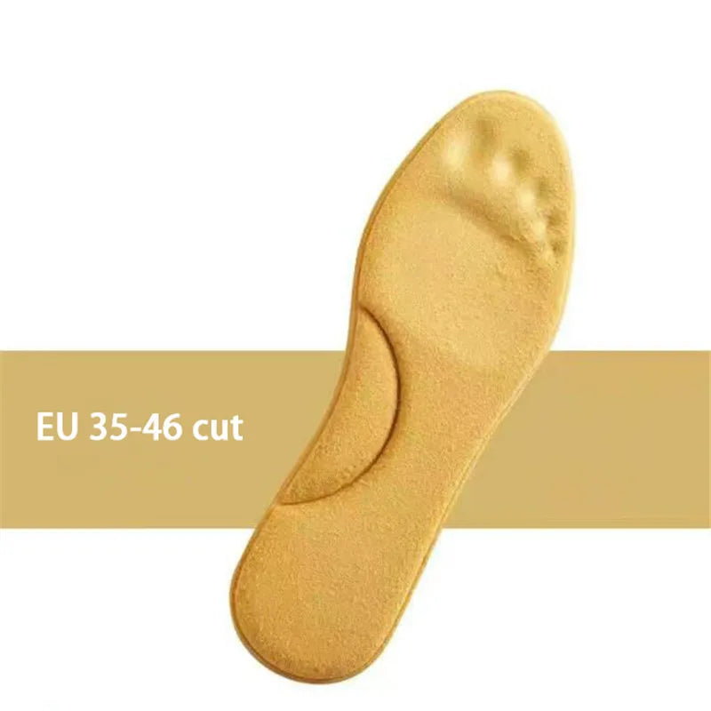 Skanto | Thermostep Selvoppvarmende Såler | Termo Såler med Minneskum | Konstant Varme | For Kvinner & Menn | Rød / Gul