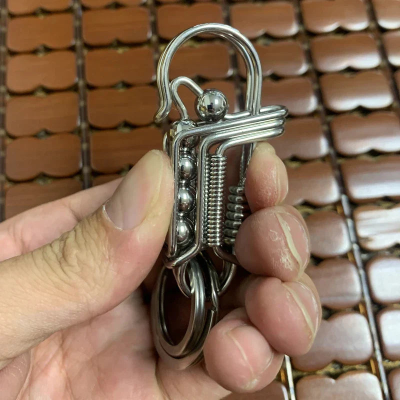 Iron Weave Rustfritt Matte-Finish Nøkkelring | Skanto