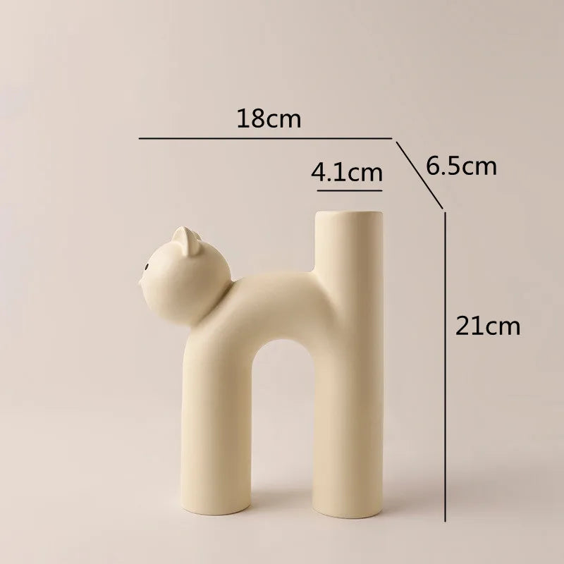 Skanto | Mini Katt Elegant Minimal H-form Blomster vase