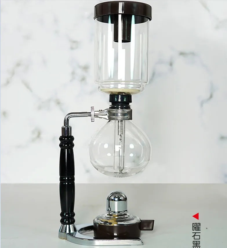 Skanto | Siphon Kaffebrygger Sett | 3/5 Kopper & Barista Tilbehør | Elegant Design