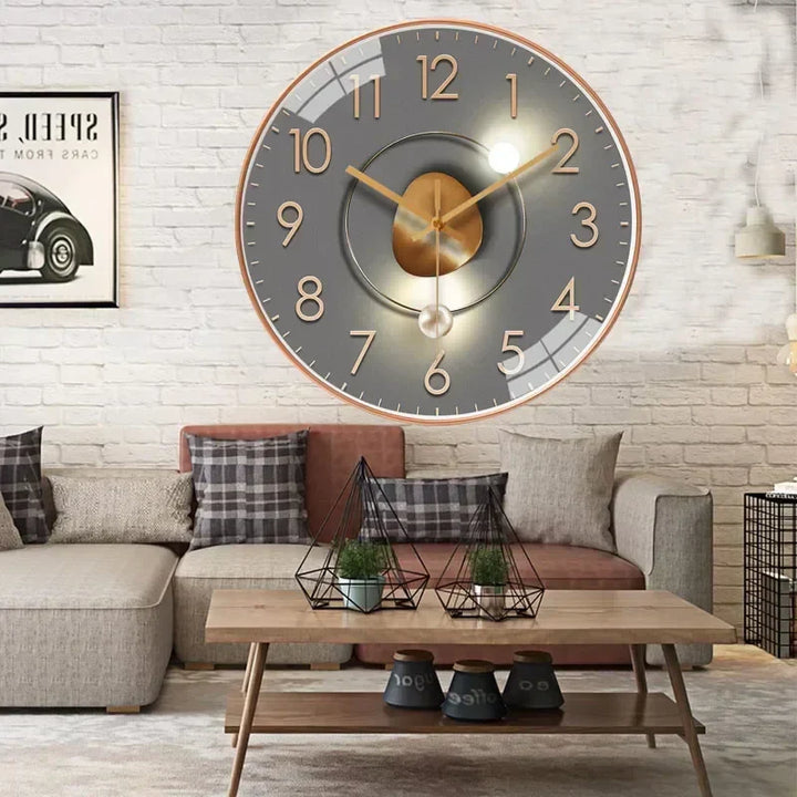 Skanto | SilentTime – Digital Veggklokke i Klassisk Stil
