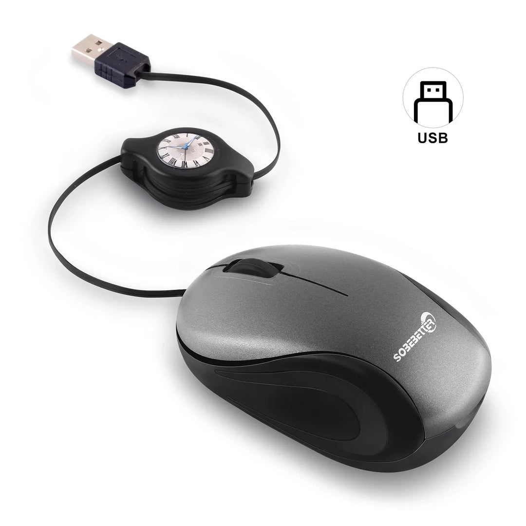 Skanto | Bærbar USB Type C Uttrekkbar Mus