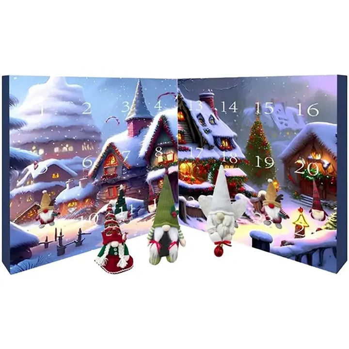Skanto | WinterWichtel – Stoffer adventskalender med julegnom – 24 sekker