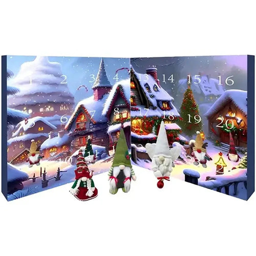 Skanto | WinterWichtel – Stoffer adventskalender med julegnom – 24 sekker