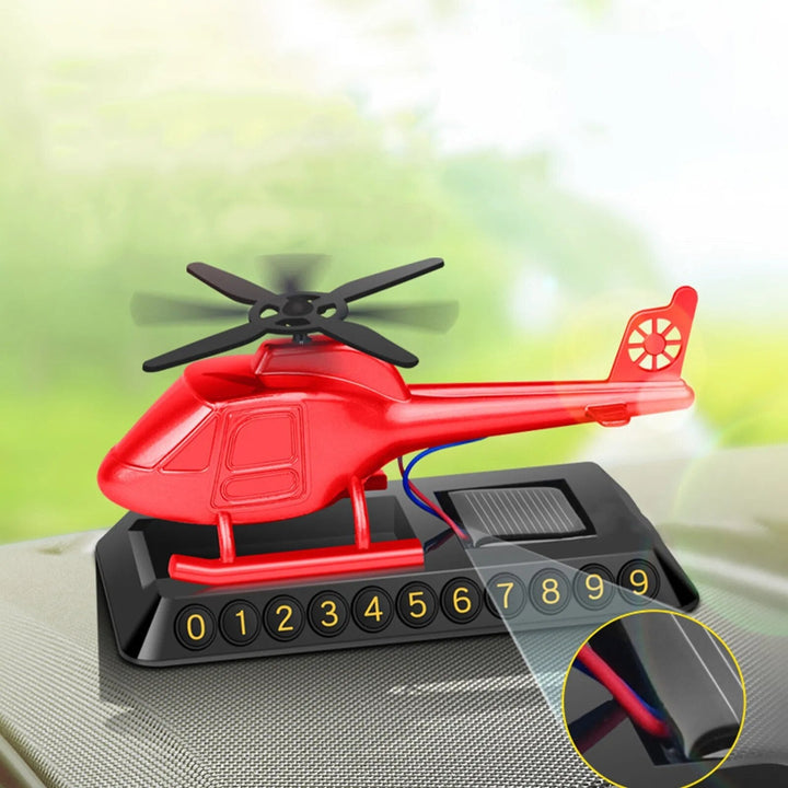 Skanto | Helikopter solcelledrevet bil luftrenser parkeringsnummer skilt