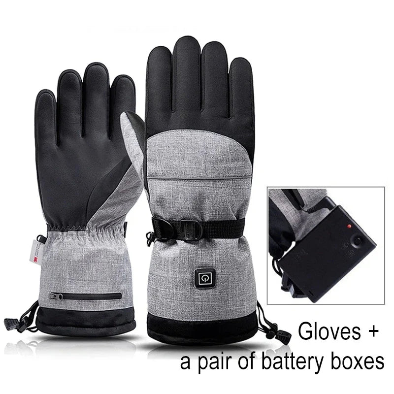 Norvo | Oppvarmede Hansker ThermoRide | Vanntette & Vindavvisende | Elektriske Vinterhansker for Motorsykkel, Sykkel & Utendørs | Langvarig Varme