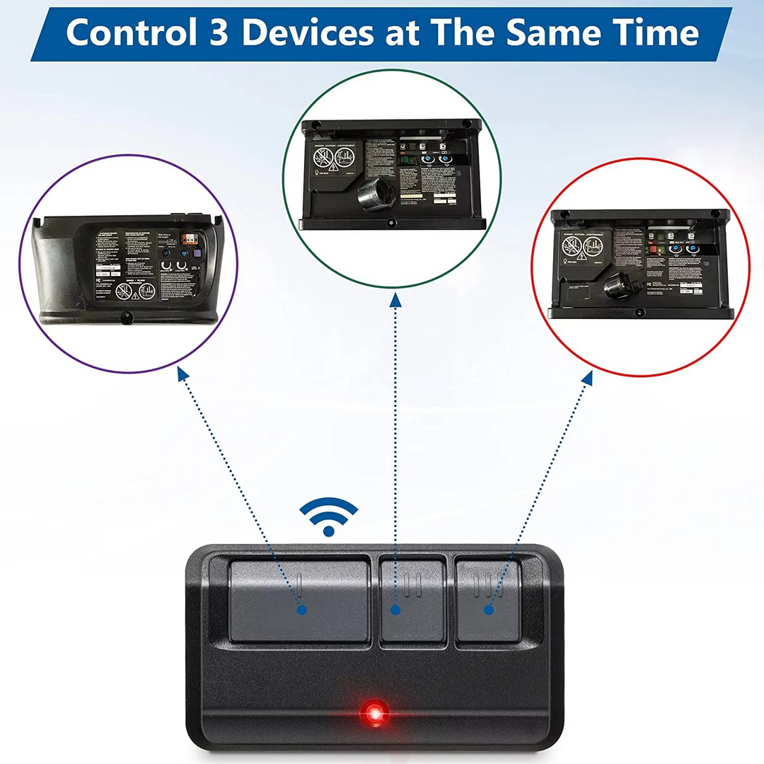 Skanto | Universal Garasjeport Fjernkontroll Kompatibel med 315MHz og 390MHz Systemer