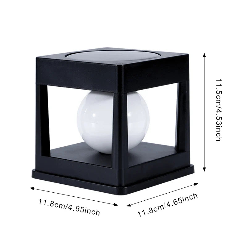 Norvo | Solhage Lantern LUMOVIA DuoLight | 2 Lysfarger | IP65 Vanntett | For Bakke, Terrase & Staketmontering | 11,8 x 11,8 x 11,5 cm