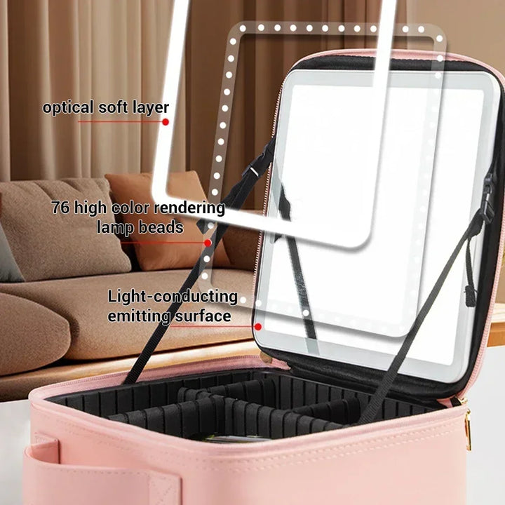 Skanto | LED Speil Reise Sminke Organizer Bag