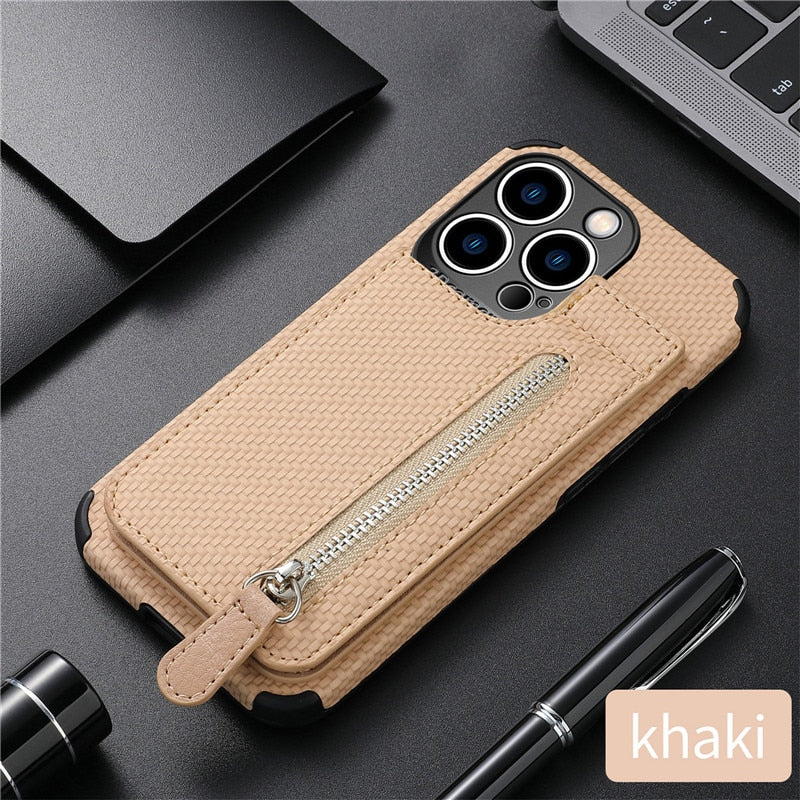 Skanto | Zip Zip Elegance Lommebok iPhone Etui